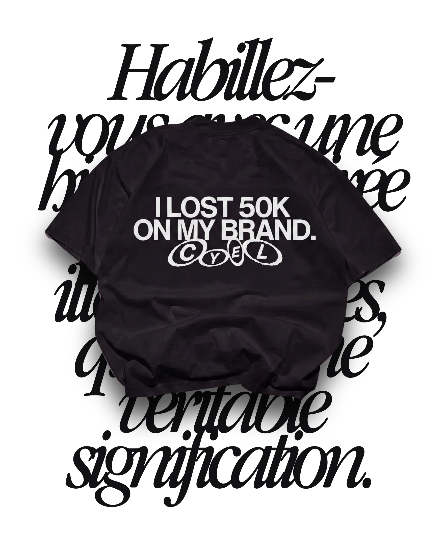 Tee I Lost 50K — Noir