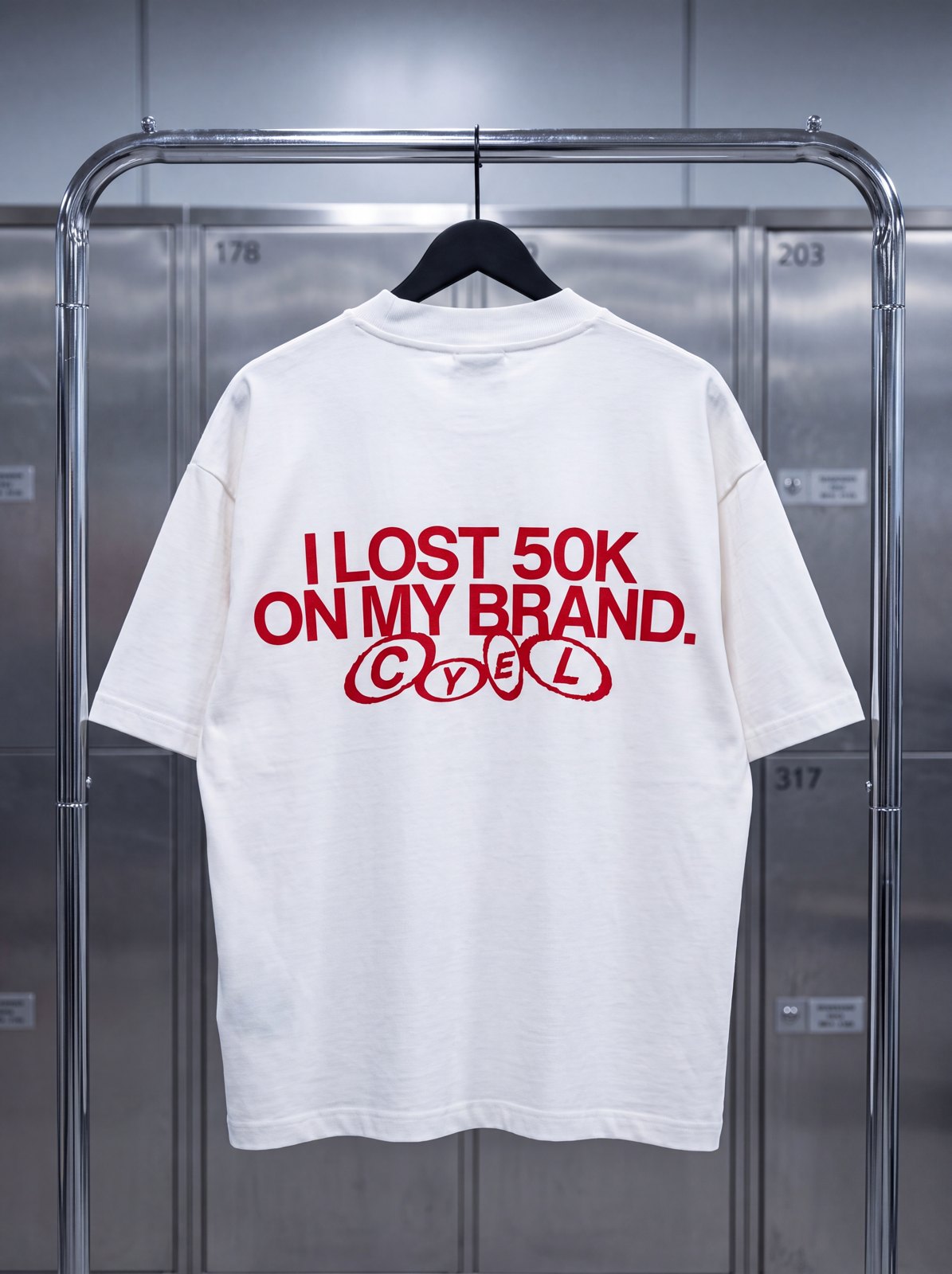 Tee I Lost 50K — Blanc