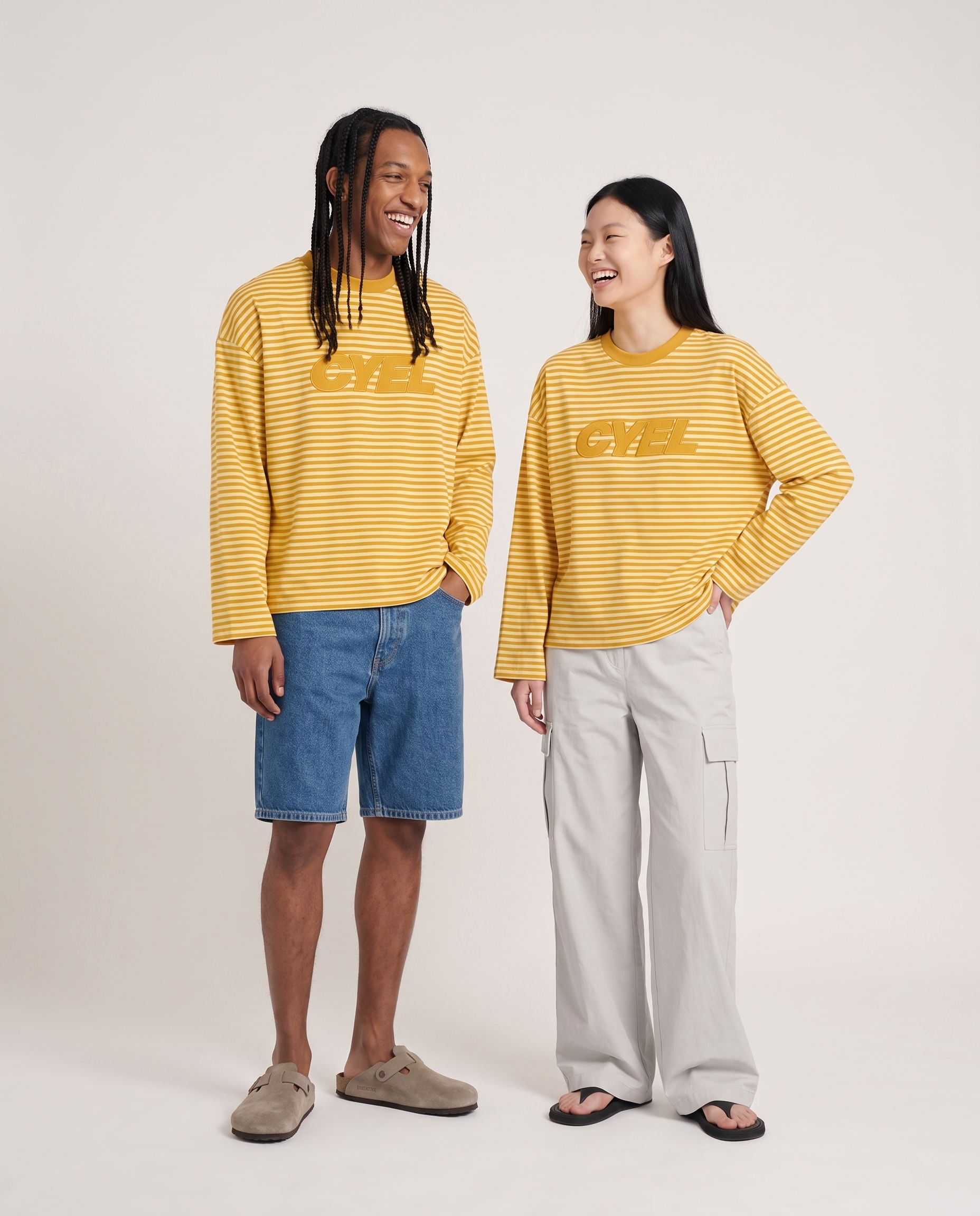 Longsleeve CYEL Rayé * Jaune