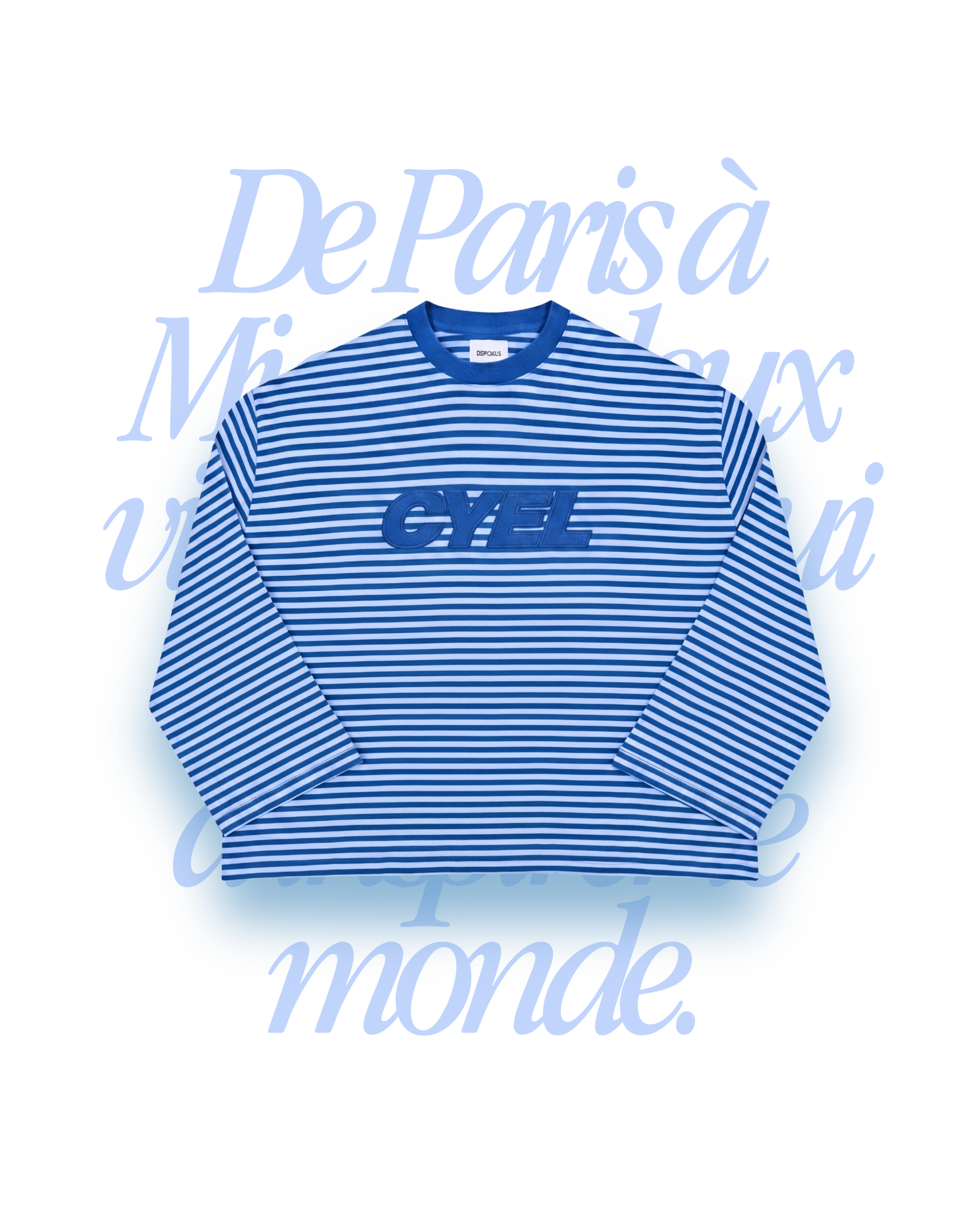 Longsleeve CYEL Rayé — Bleu