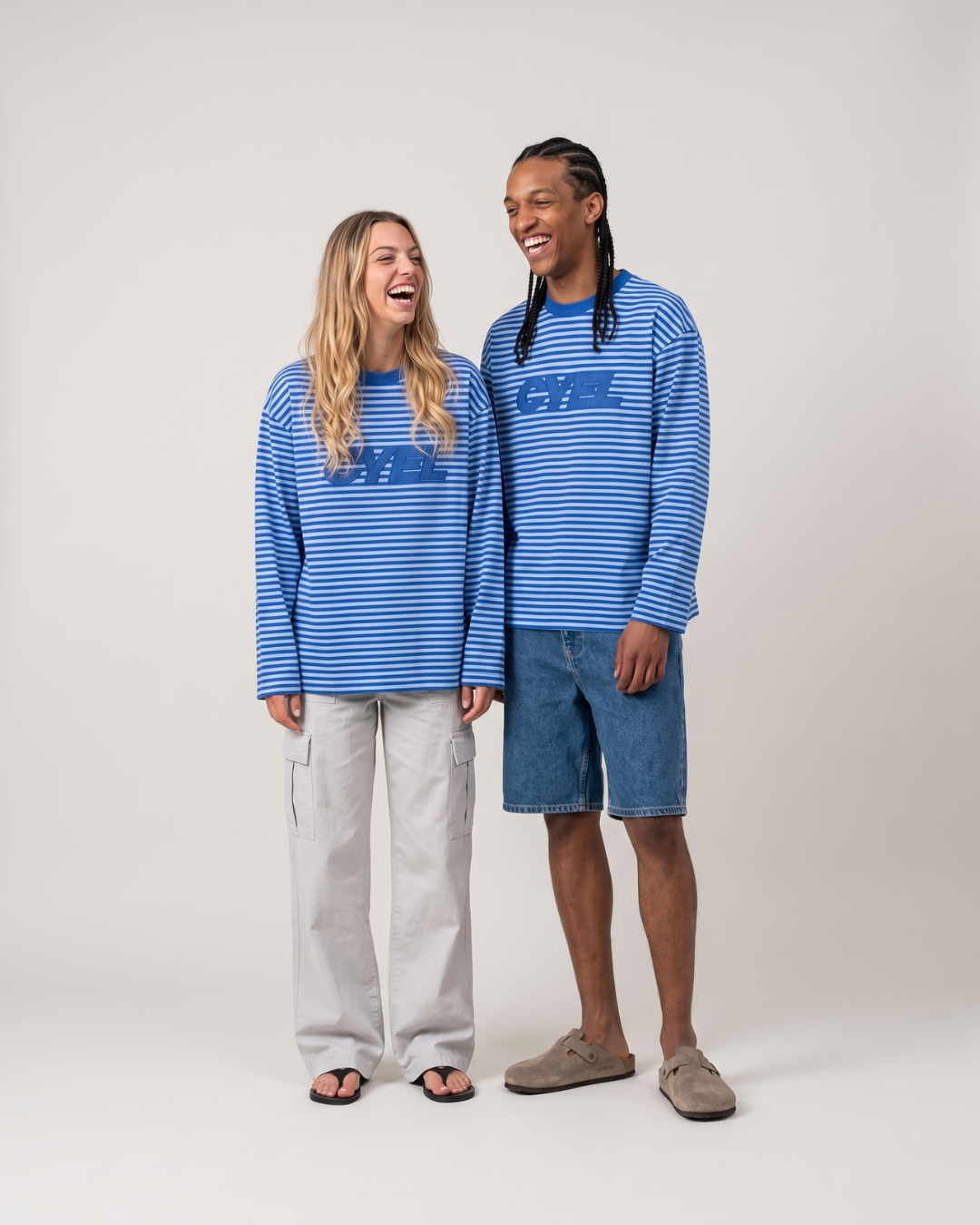 Longsleeve CYEL Rayé * Bleu