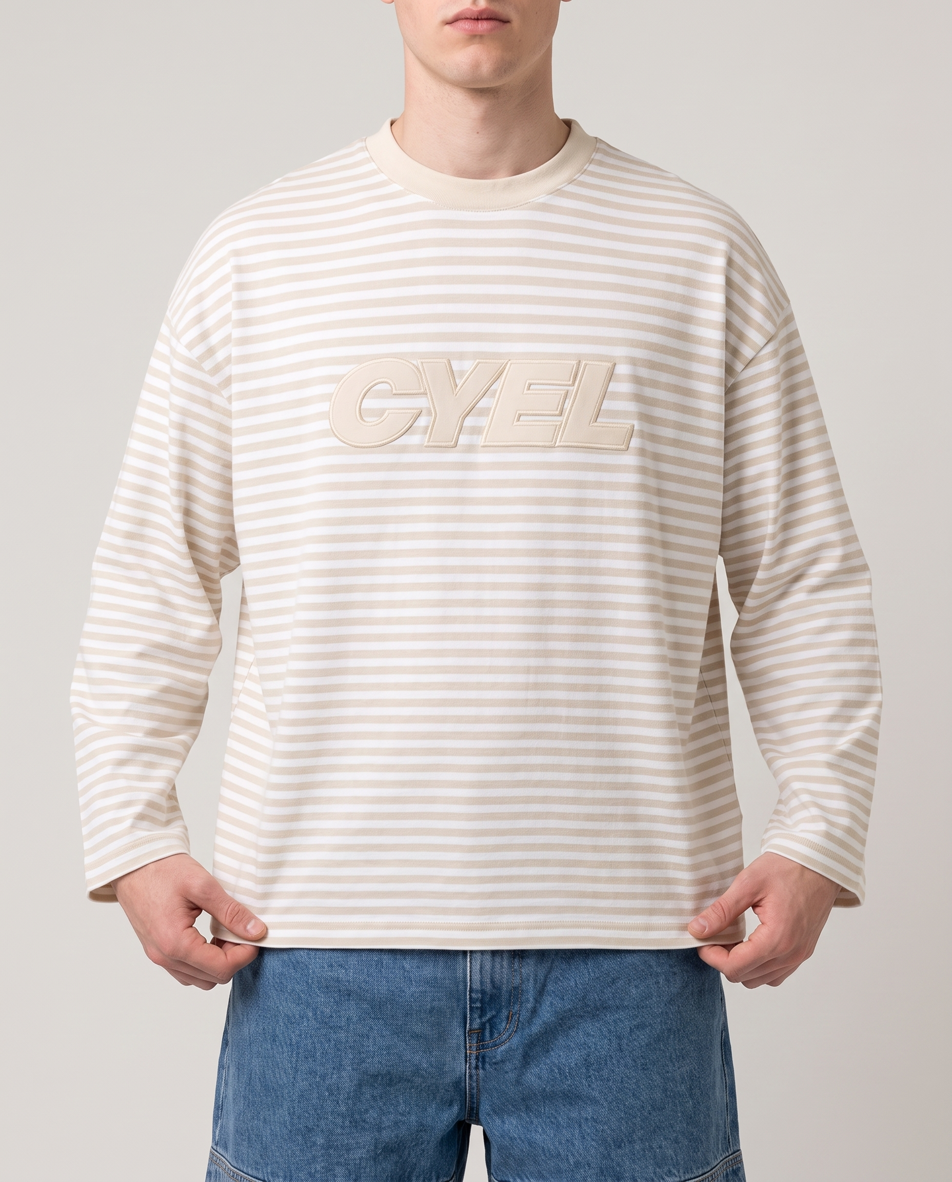 Longsleeve CYEL Rayé * Écru