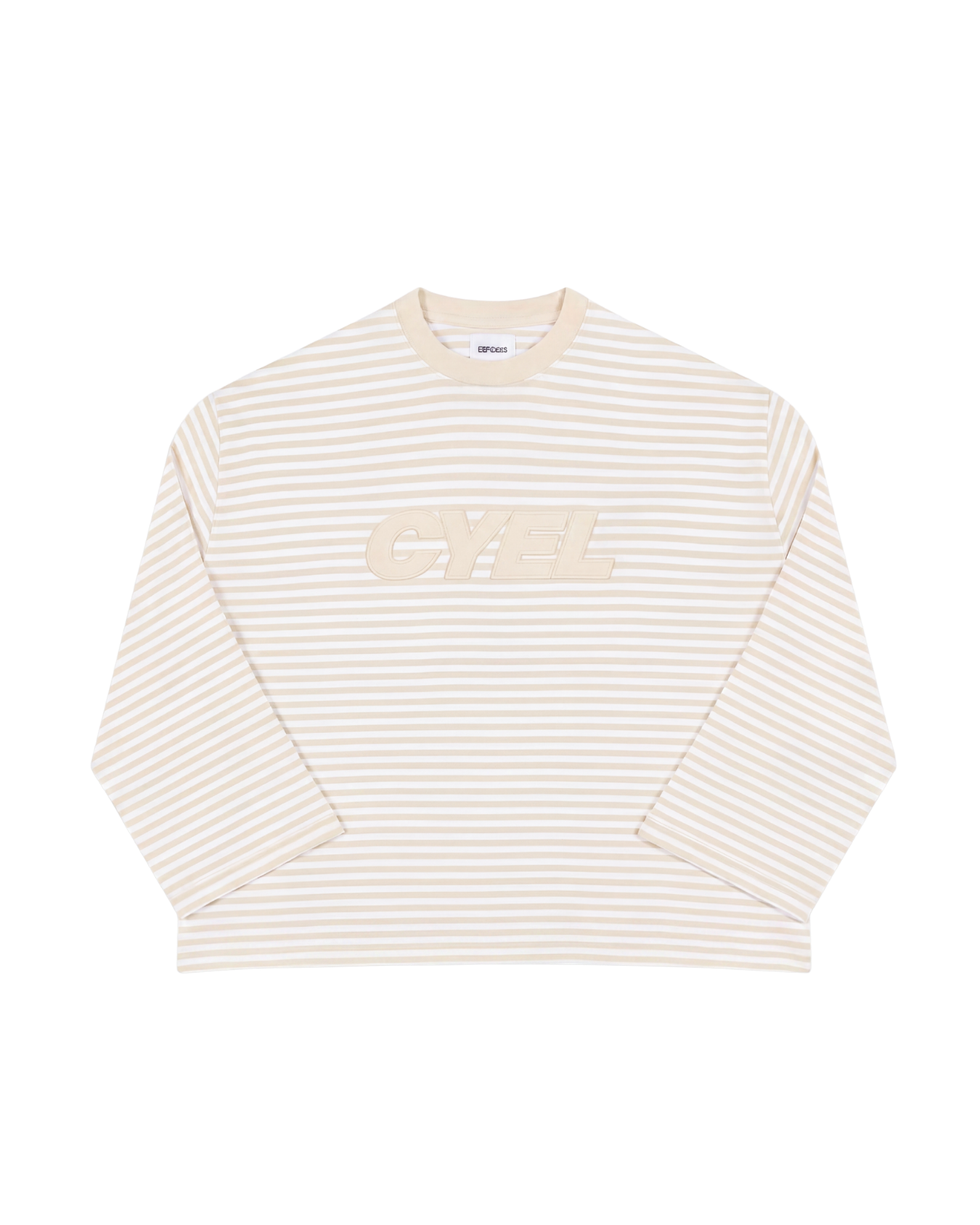 Longsleeve CYEL Rayé — Écru — face
