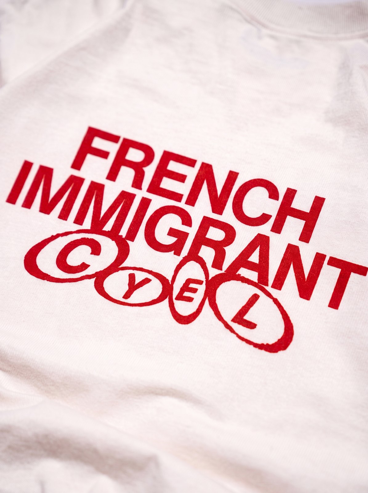 Tee French Immigrant — Blanc