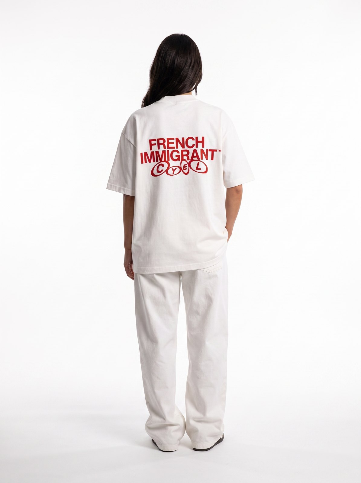 Tee French Immigrant — Blanc