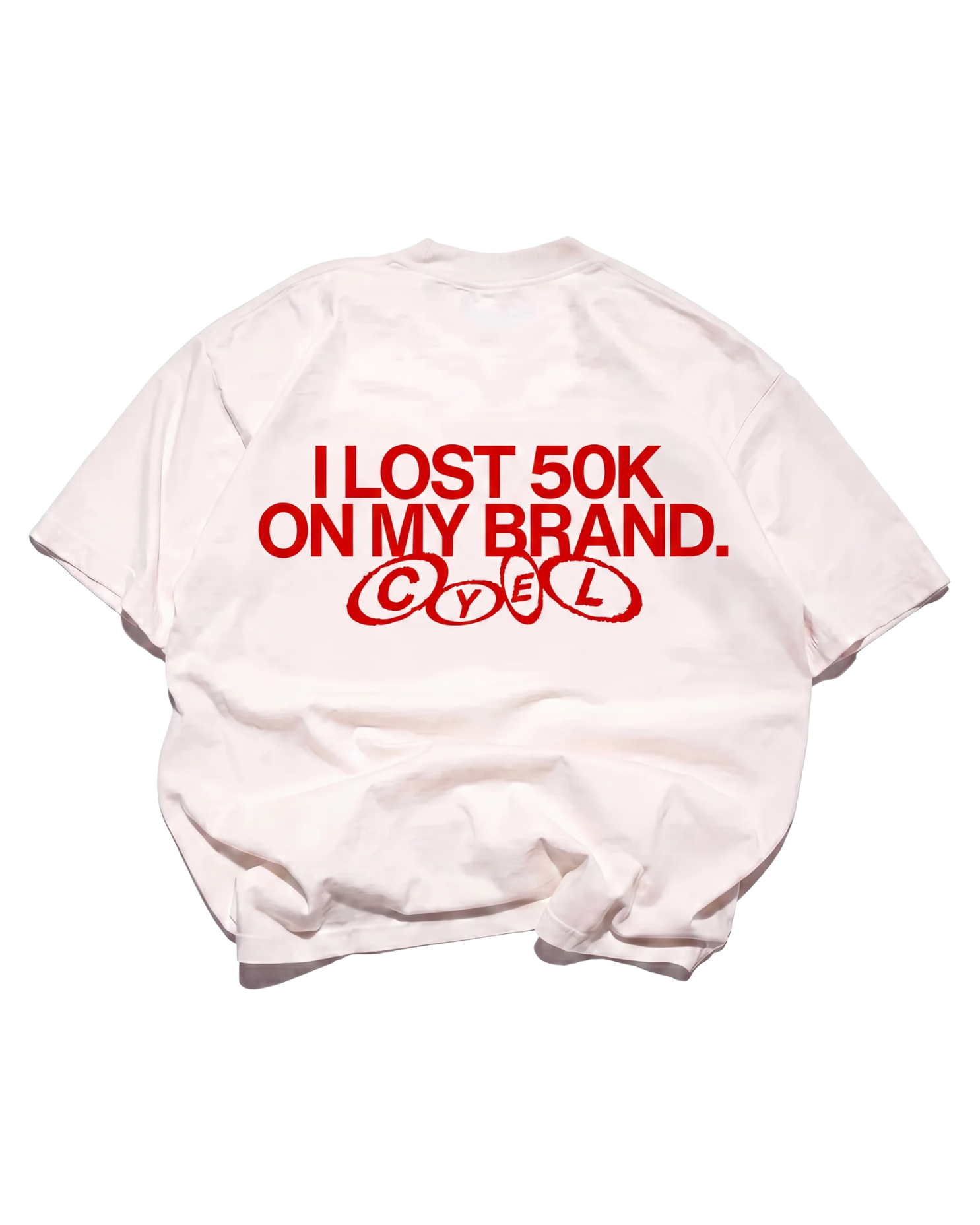Tee I Lost 50K — Blanc