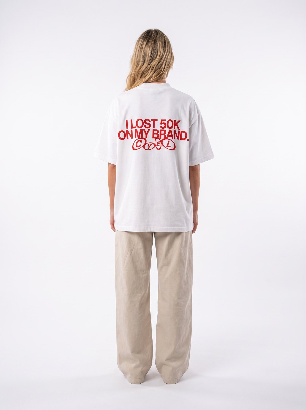 Tee I Lost 50K — Blanc