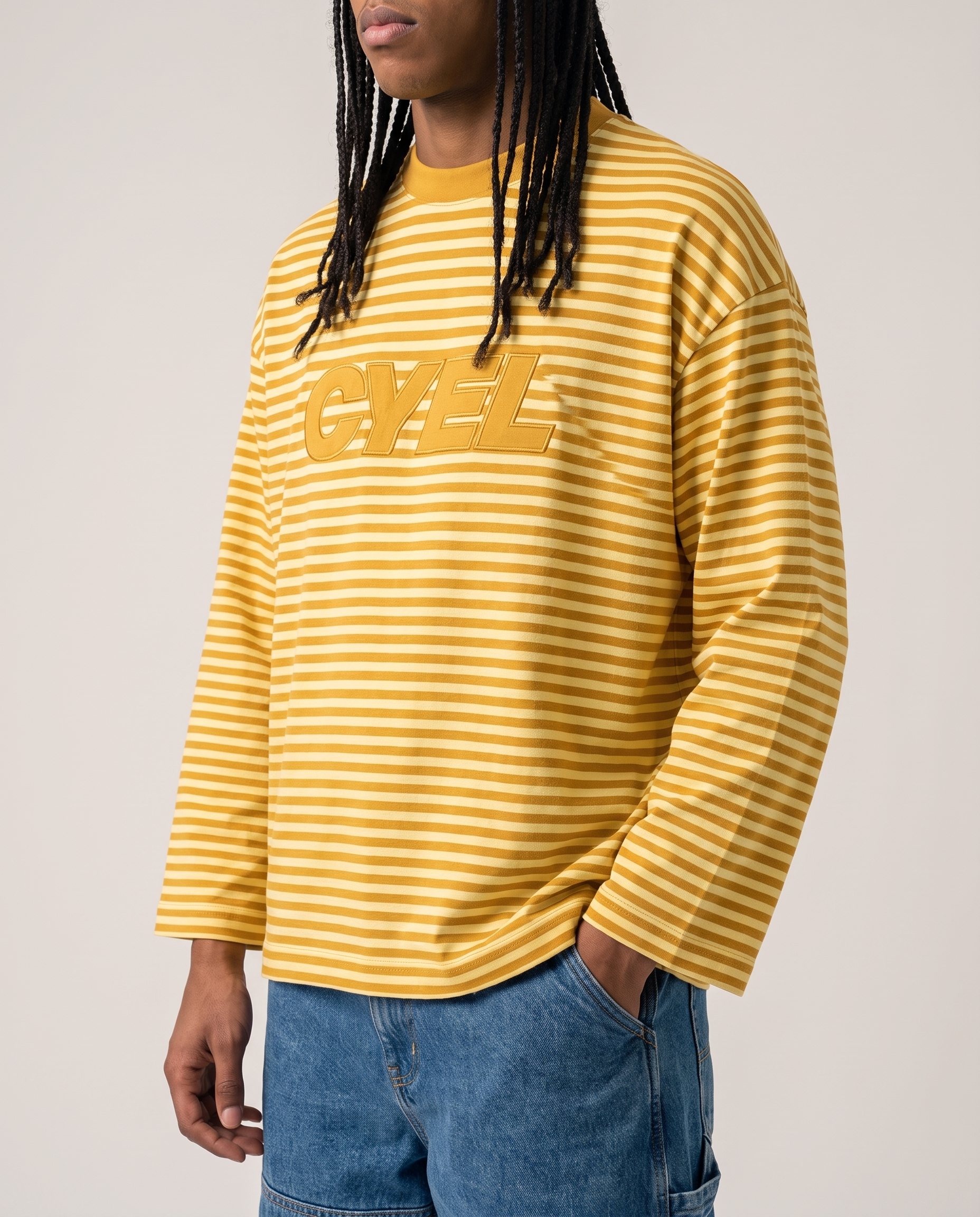 Longsleeve CYEL Rayé * Jaune