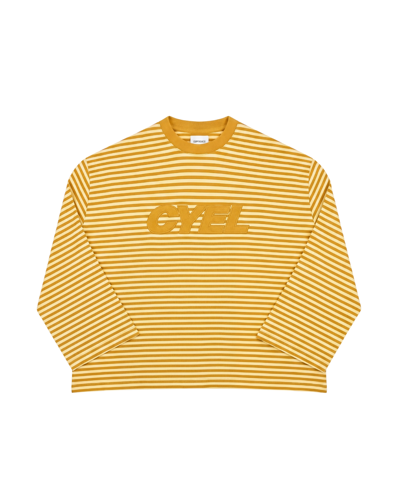 Longsleeve CYEL Rayé — Jaune — face