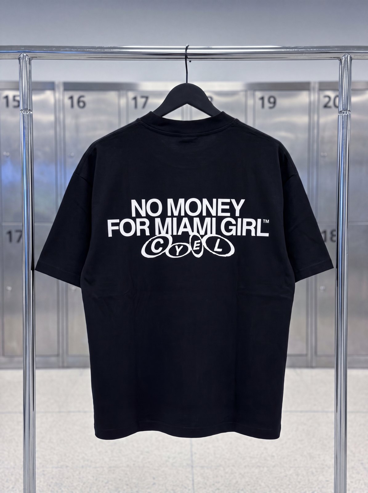 Tee No Money For Miami Girl — Noir